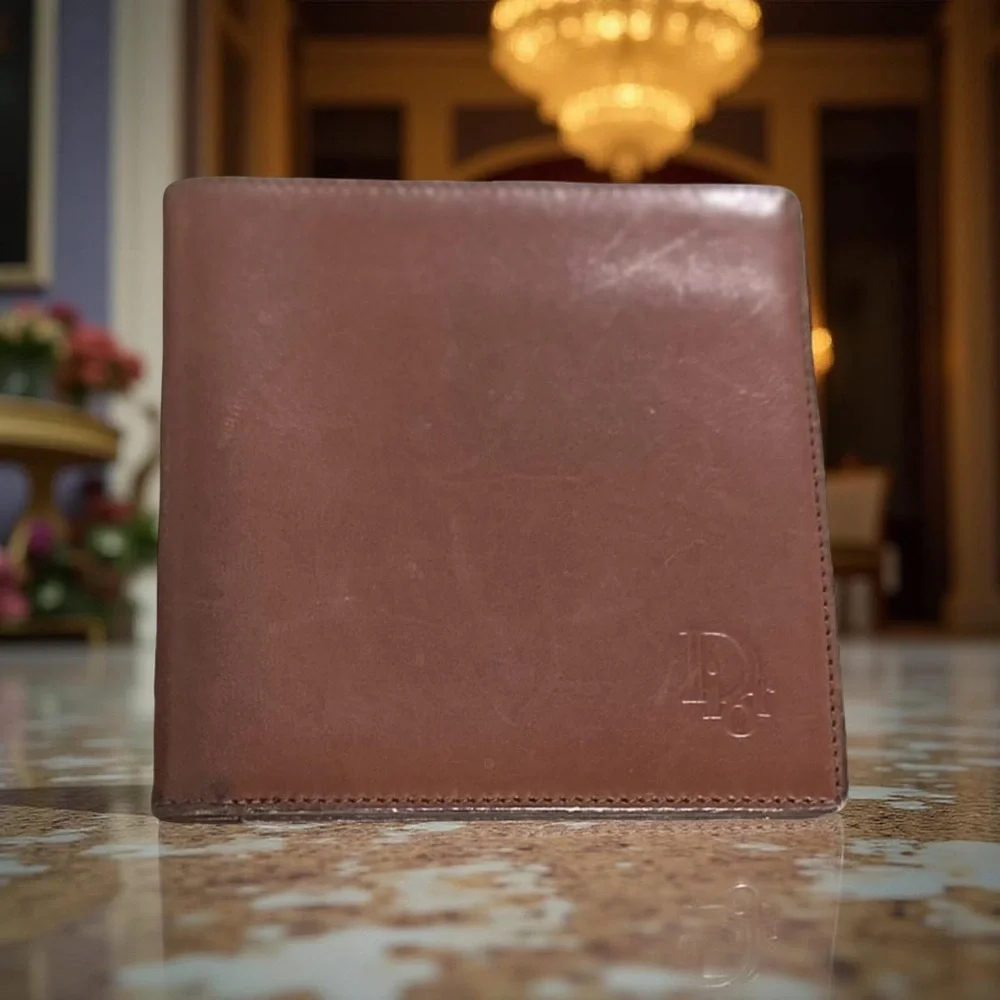 Christian Dior Brown Wallet RARE Limited MADE IN FRANCE 